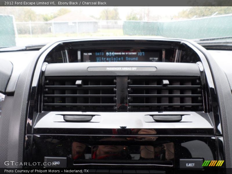 Ebony Black / Charcoal Black 2012 Ford Escape Limited V6