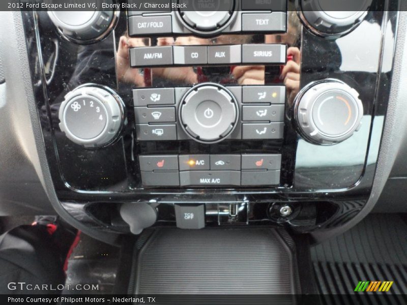 Ebony Black / Charcoal Black 2012 Ford Escape Limited V6