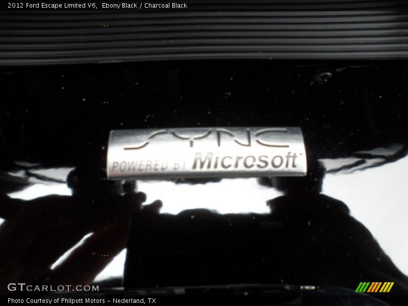 Ebony Black / Charcoal Black 2012 Ford Escape Limited V6