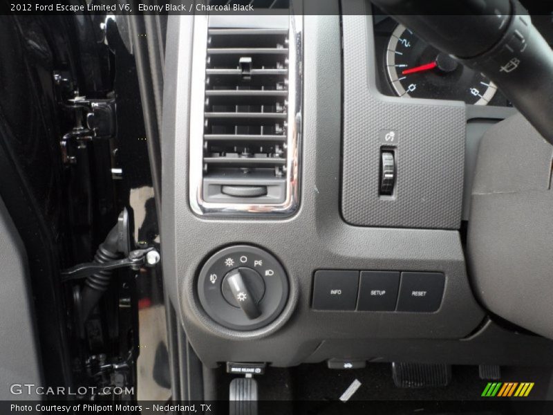Ebony Black / Charcoal Black 2012 Ford Escape Limited V6