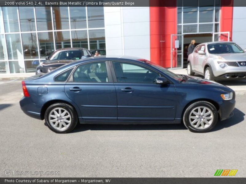 Barents Blue Metallic / Umbra Brown/Quartz Beige 2008 Volvo S40 2.4i