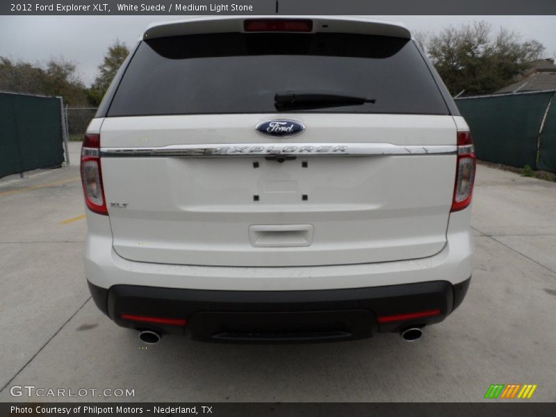 White Suede / Medium Light Stone 2012 Ford Explorer XLT