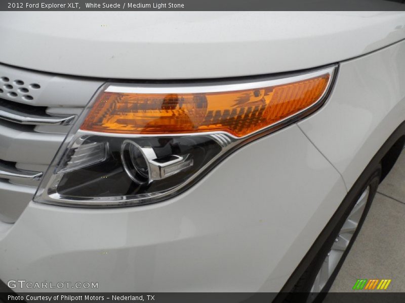 White Suede / Medium Light Stone 2012 Ford Explorer XLT