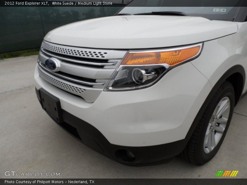 White Suede / Medium Light Stone 2012 Ford Explorer XLT