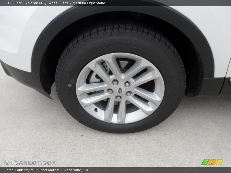 White Suede / Medium Light Stone 2012 Ford Explorer XLT