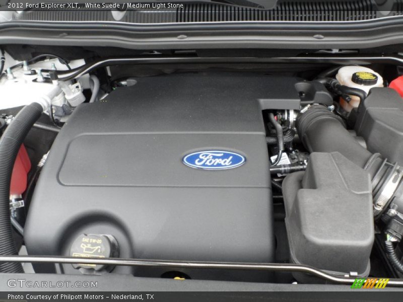 White Suede / Medium Light Stone 2012 Ford Explorer XLT
