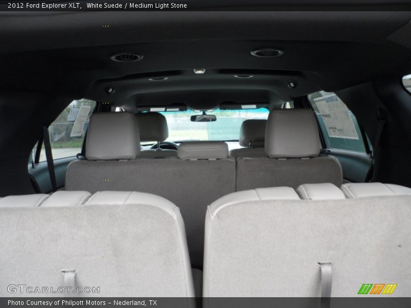 White Suede / Medium Light Stone 2012 Ford Explorer XLT