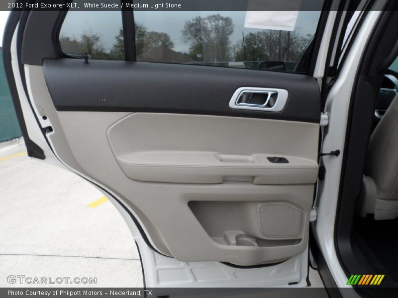 White Suede / Medium Light Stone 2012 Ford Explorer XLT