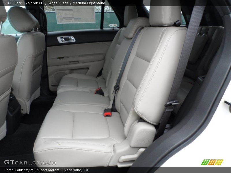 White Suede / Medium Light Stone 2012 Ford Explorer XLT