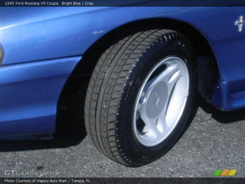 Bright Blue / Gray 1995 Ford Mustang V6 Coupe