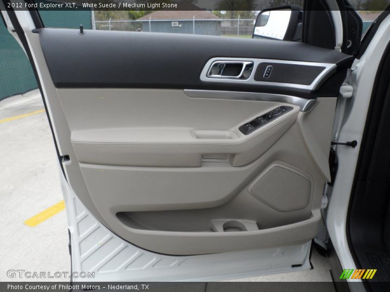 White Suede / Medium Light Stone 2012 Ford Explorer XLT