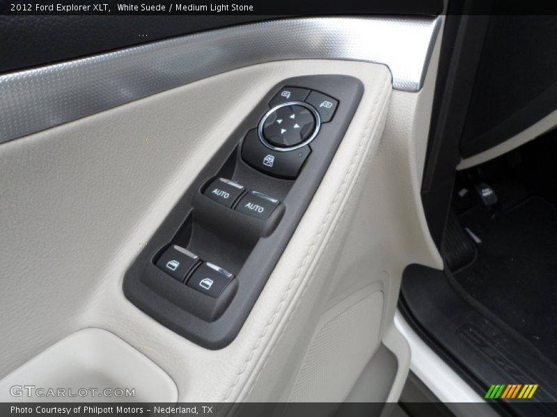 White Suede / Medium Light Stone 2012 Ford Explorer XLT