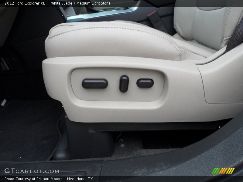 White Suede / Medium Light Stone 2012 Ford Explorer XLT