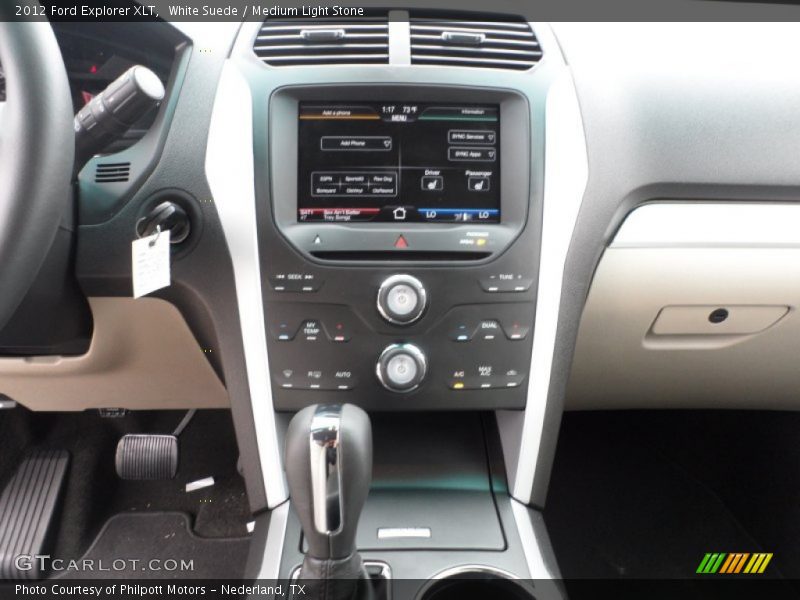 White Suede / Medium Light Stone 2012 Ford Explorer XLT