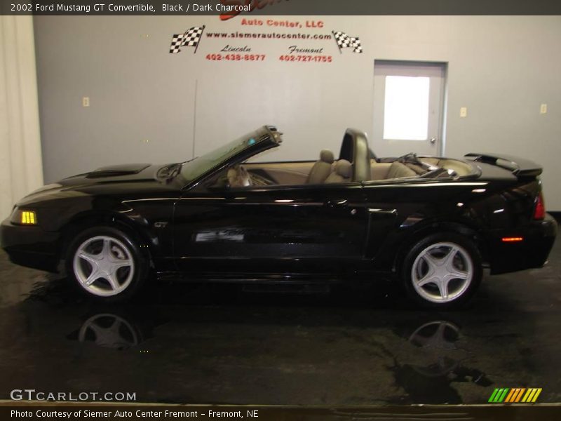 Black / Dark Charcoal 2002 Ford Mustang GT Convertible