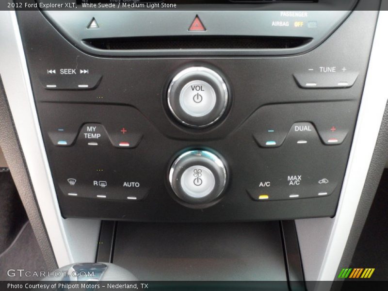 White Suede / Medium Light Stone 2012 Ford Explorer XLT
