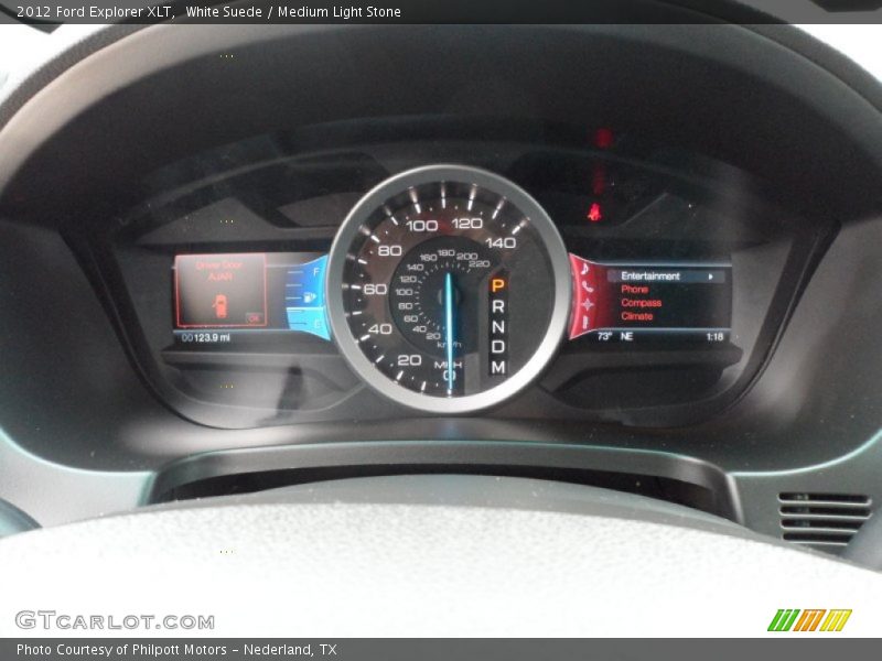 White Suede / Medium Light Stone 2012 Ford Explorer XLT