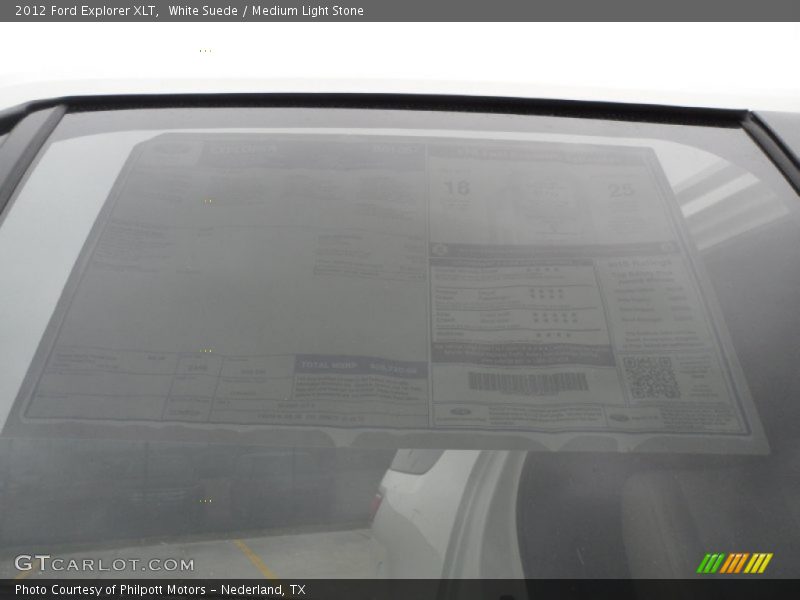 White Suede / Medium Light Stone 2012 Ford Explorer XLT