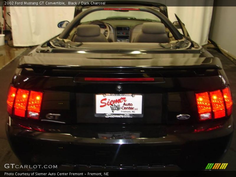 Black / Dark Charcoal 2002 Ford Mustang GT Convertible