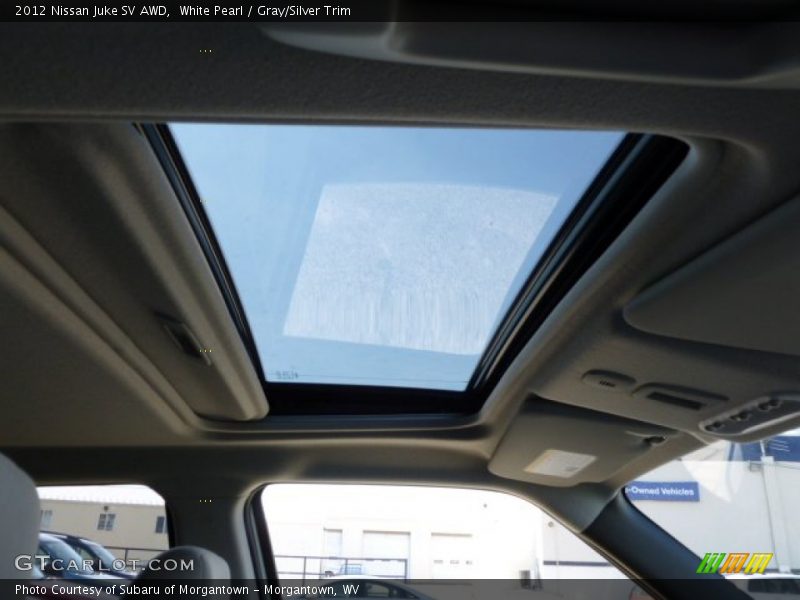 White Pearl / Gray/Silver Trim 2012 Nissan Juke SV AWD