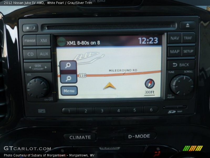White Pearl / Gray/Silver Trim 2012 Nissan Juke SV AWD