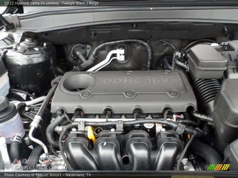  2012 Santa Fe Limited Engine - 2.4 Liter DOHC 16-Valve 4 Cylinder