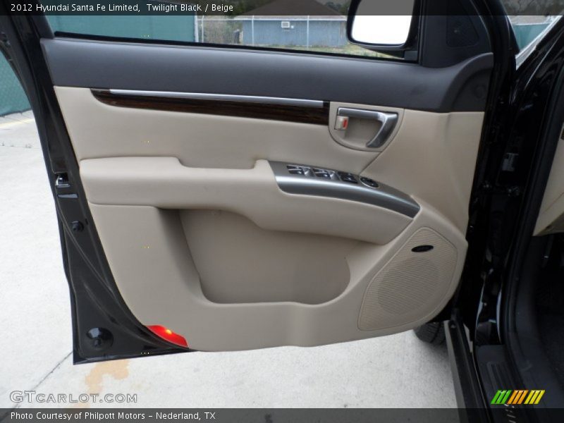 Twilight Black / Beige 2012 Hyundai Santa Fe Limited