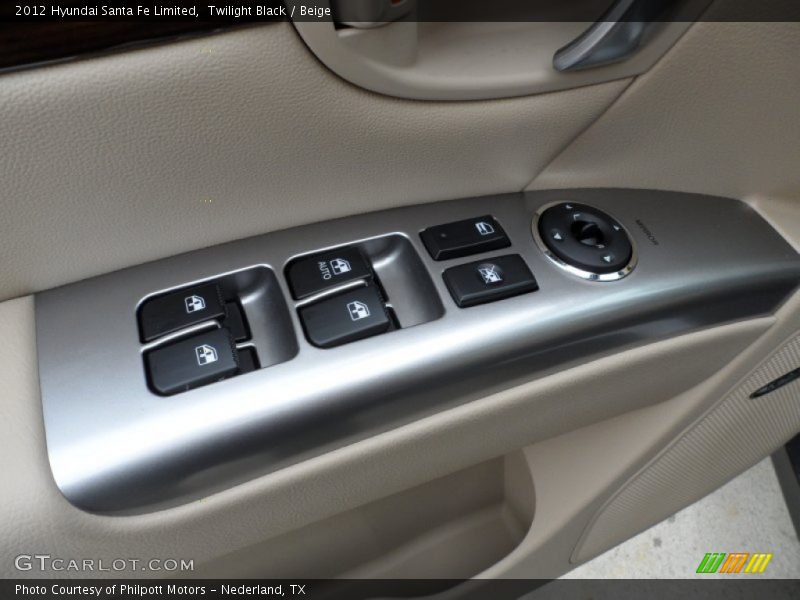 Twilight Black / Beige 2012 Hyundai Santa Fe Limited