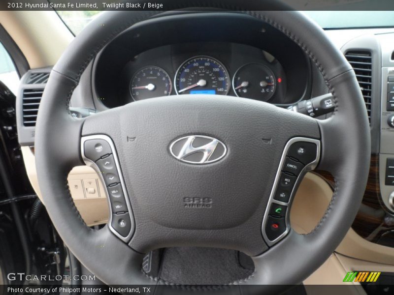  2012 Santa Fe Limited Steering Wheel