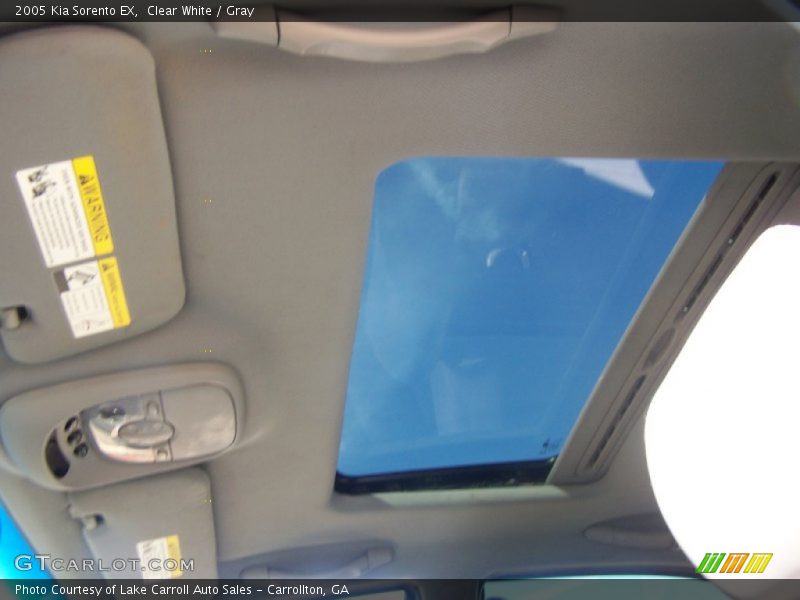 Clear White / Gray 2005 Kia Sorento EX