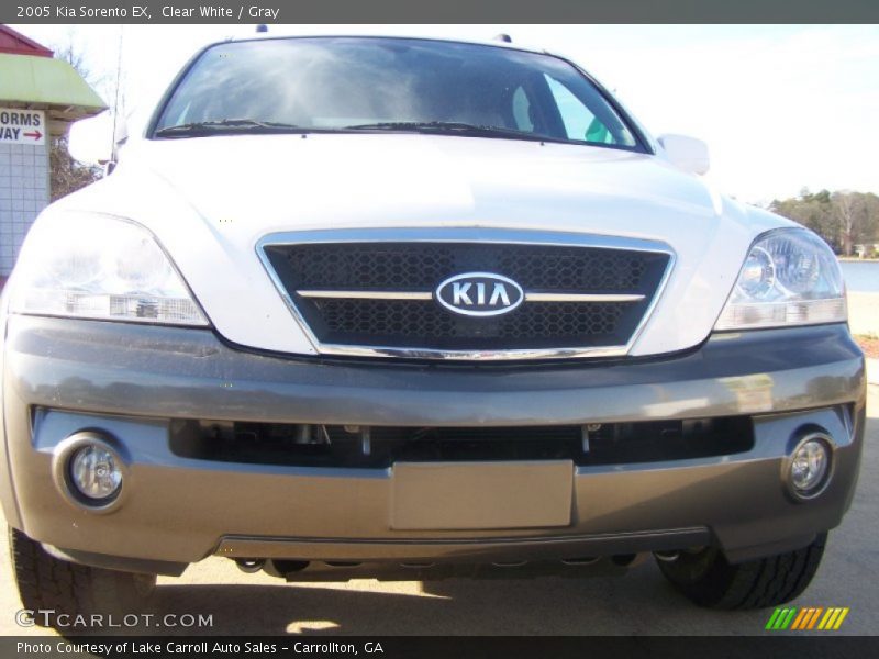 Clear White / Gray 2005 Kia Sorento EX