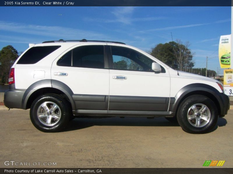 Clear White / Gray 2005 Kia Sorento EX