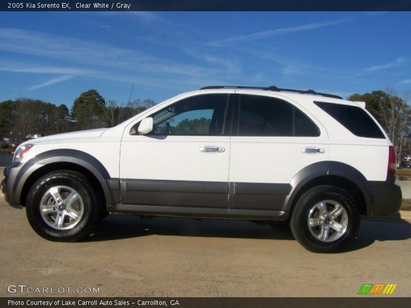 Clear White / Gray 2005 Kia Sorento EX