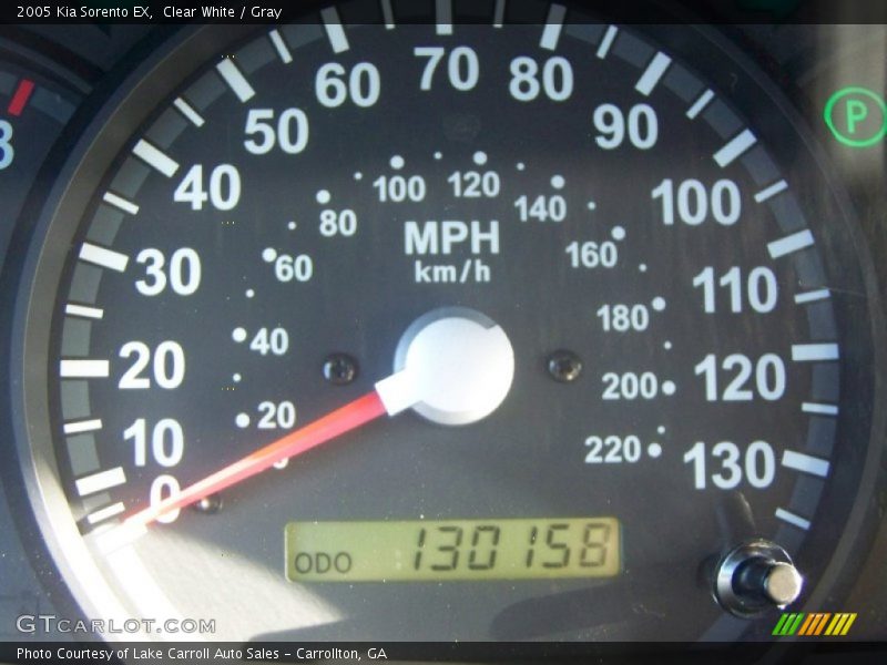 Clear White / Gray 2005 Kia Sorento EX