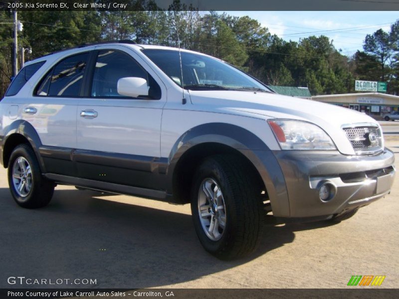 Clear White / Gray 2005 Kia Sorento EX
