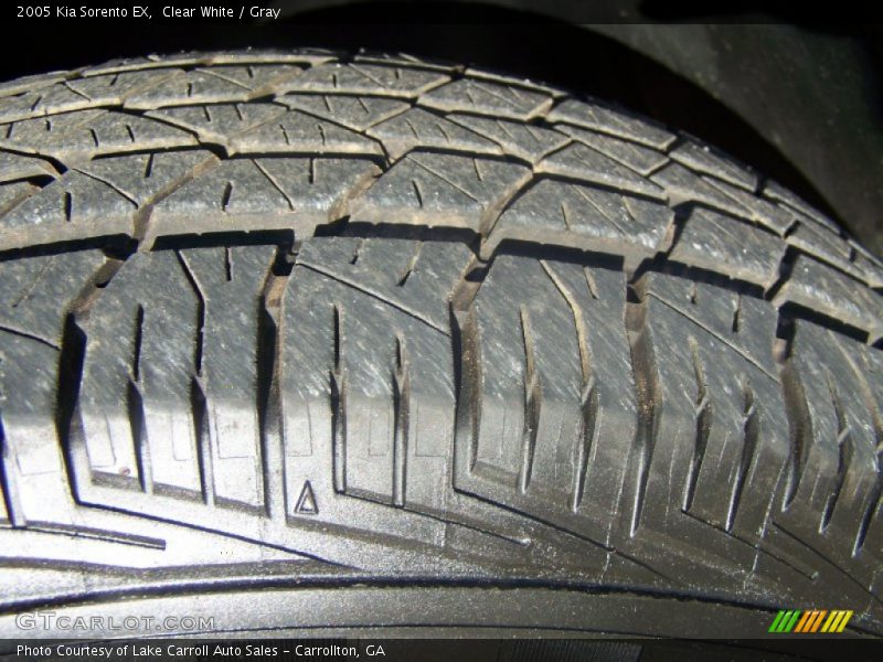 Clear White / Gray 2005 Kia Sorento EX