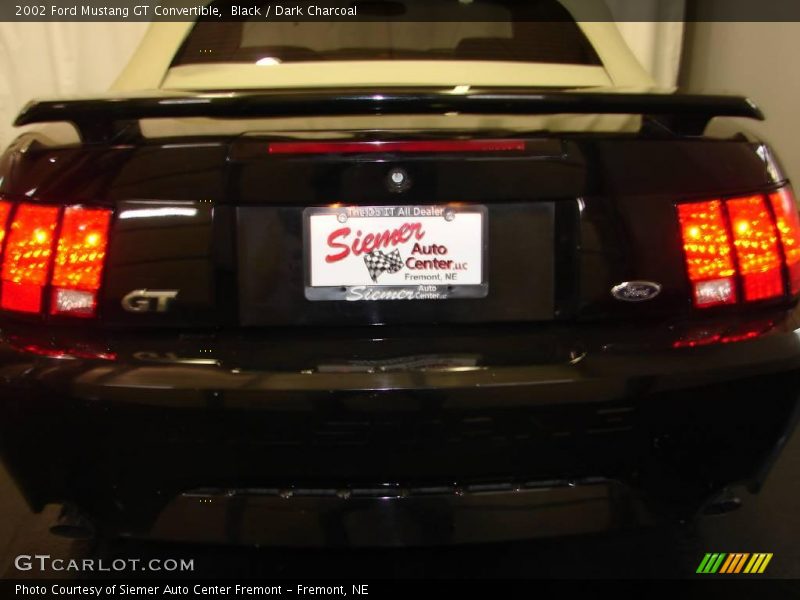 Black / Dark Charcoal 2002 Ford Mustang GT Convertible