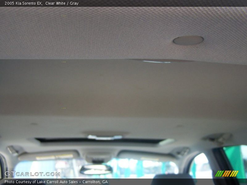 Clear White / Gray 2005 Kia Sorento EX