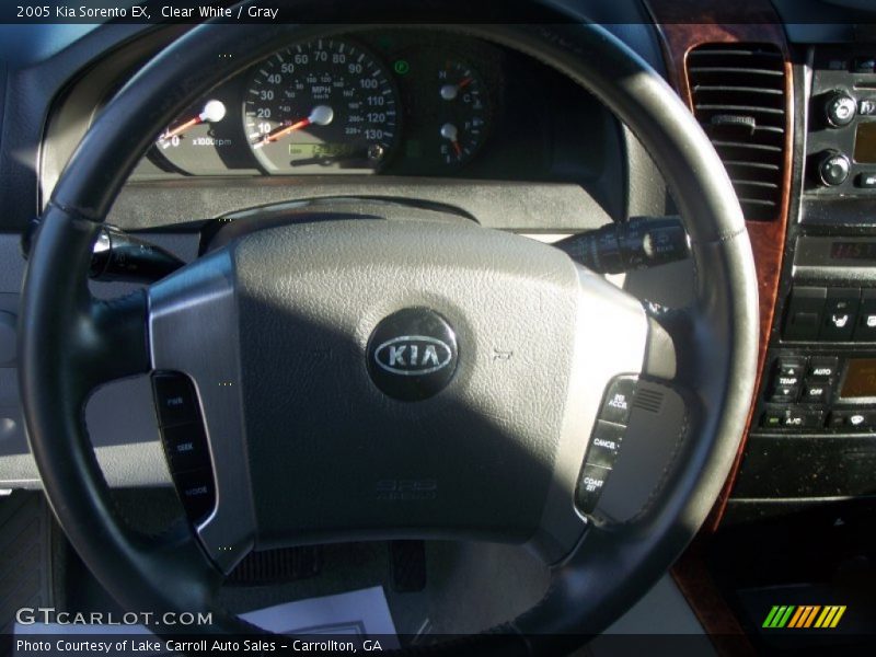 Clear White / Gray 2005 Kia Sorento EX