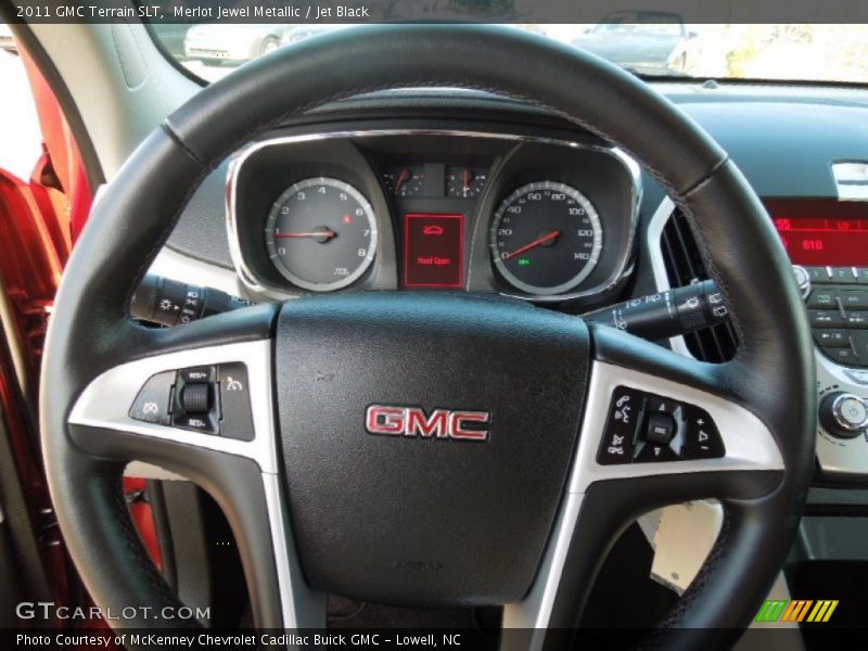 Merlot Jewel Metallic / Jet Black 2011 GMC Terrain SLT
