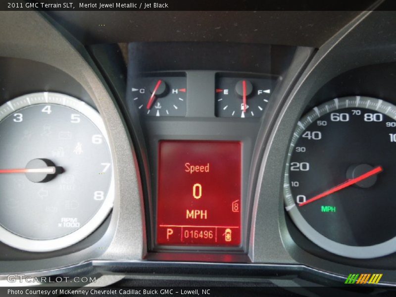 Merlot Jewel Metallic / Jet Black 2011 GMC Terrain SLT