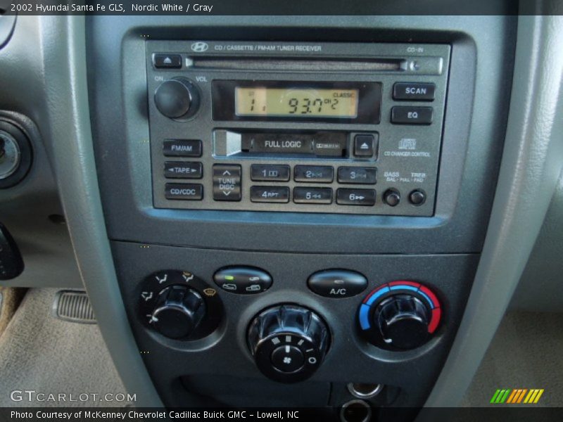 Nordic White / Gray 2002 Hyundai Santa Fe GLS