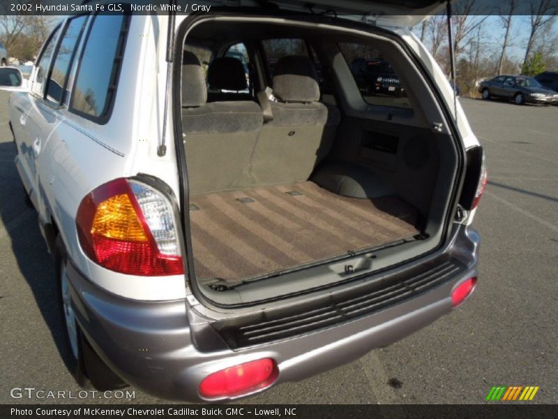 Nordic White / Gray 2002 Hyundai Santa Fe GLS
