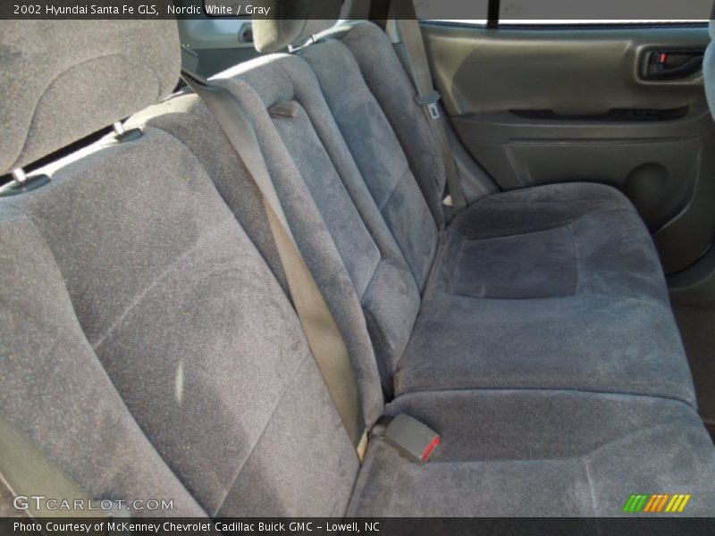 Nordic White / Gray 2002 Hyundai Santa Fe GLS