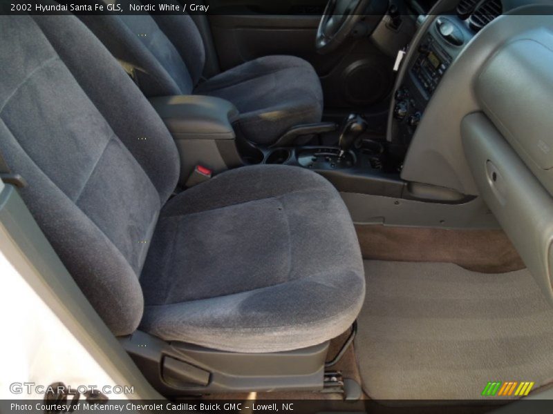 Nordic White / Gray 2002 Hyundai Santa Fe GLS