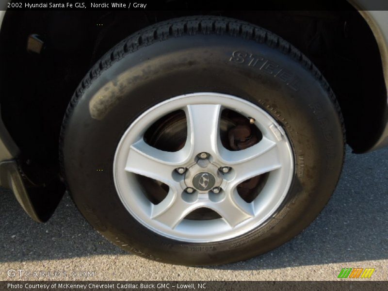 Nordic White / Gray 2002 Hyundai Santa Fe GLS