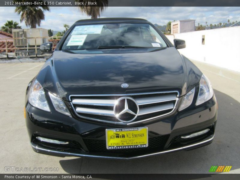 Black / Black 2012 Mercedes-Benz E 350 Cabriolet