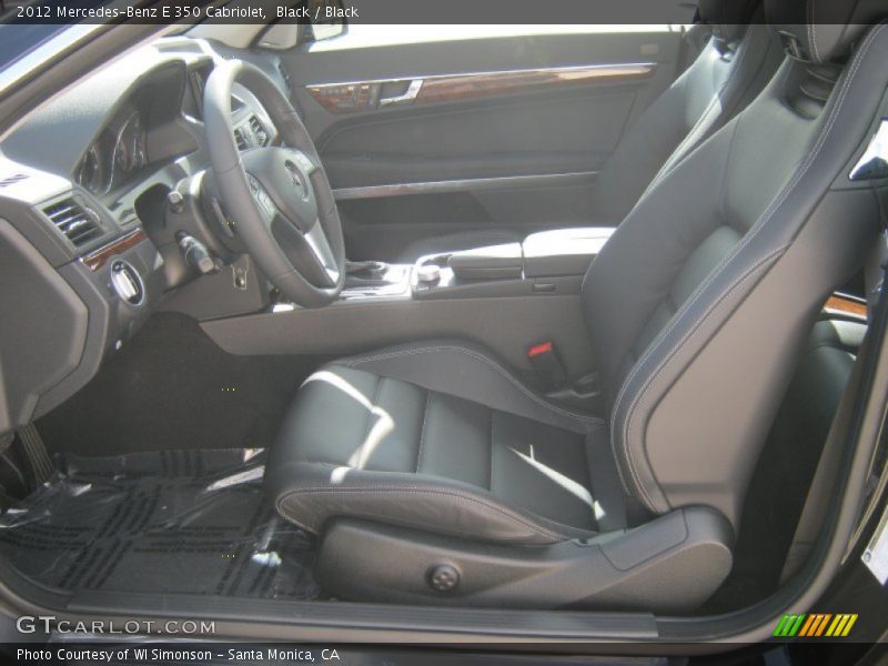 Black / Black 2012 Mercedes-Benz E 350 Cabriolet