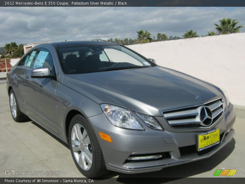Palladium Silver Metallic / Black 2012 Mercedes-Benz E 350 Coupe