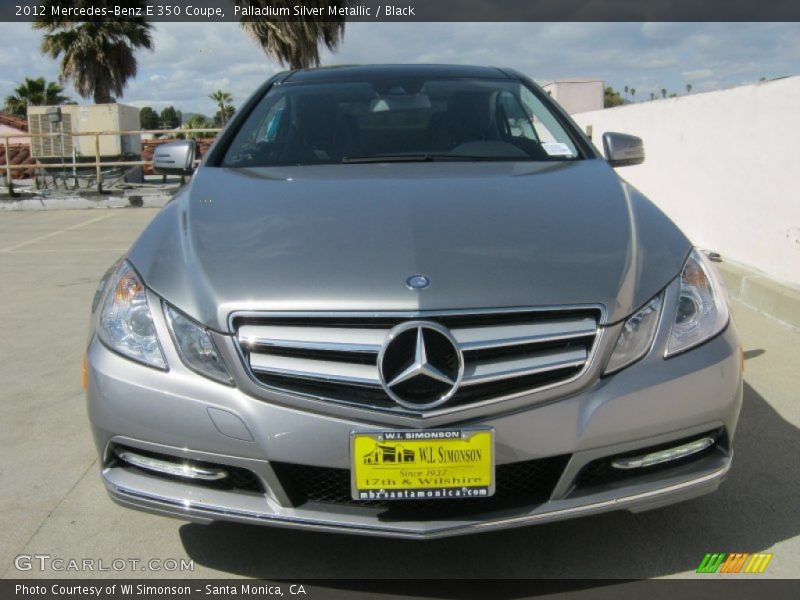 Palladium Silver Metallic / Black 2012 Mercedes-Benz E 350 Coupe